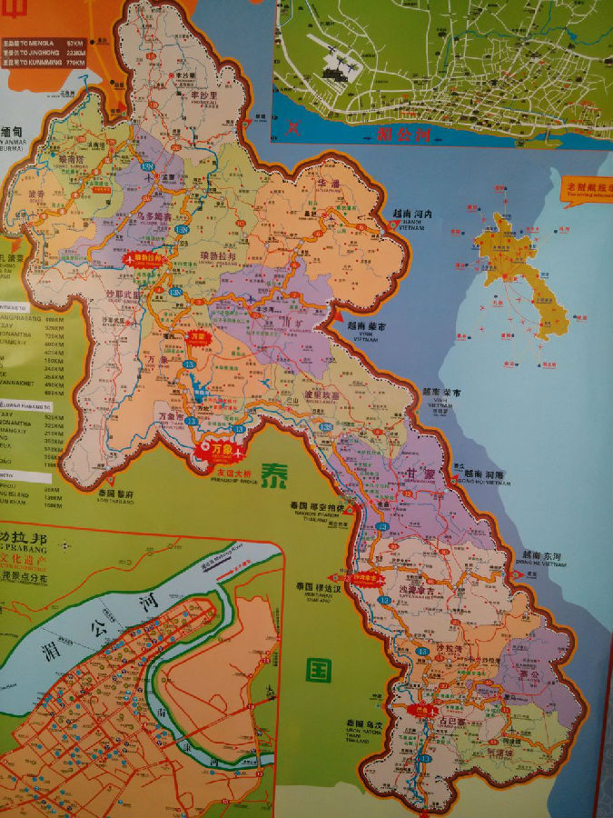 老挝地图 老挝地图