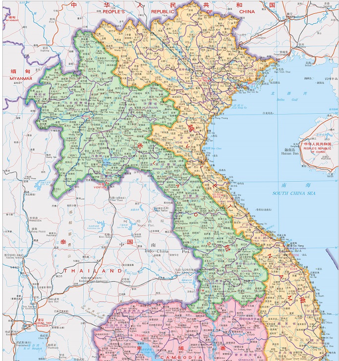老挝地图 老挝地图