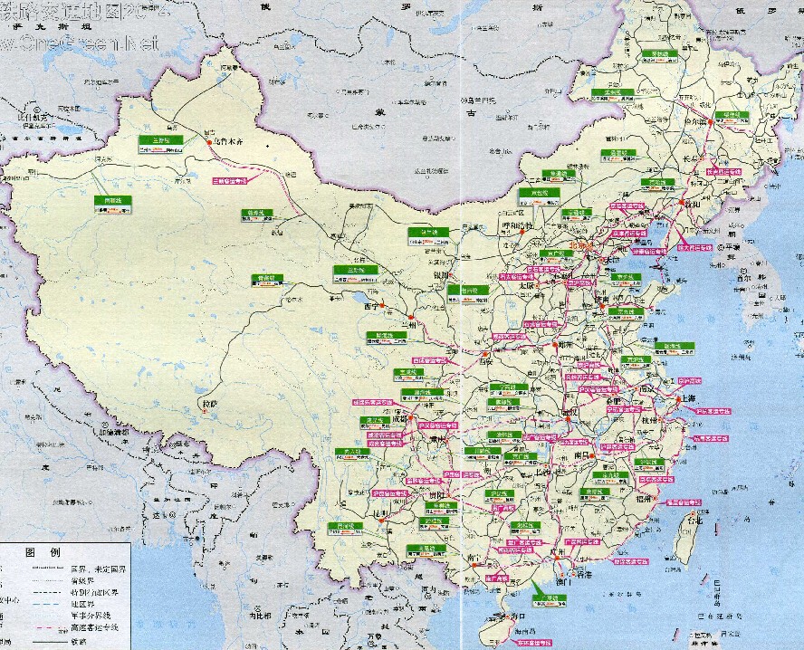 中国铁路地图下载