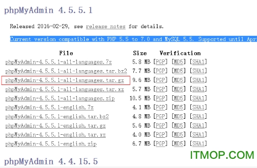 linux phpmyadmin