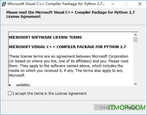 Microsoft Visual C++ Compiler for Python 2.7 ٷ 0