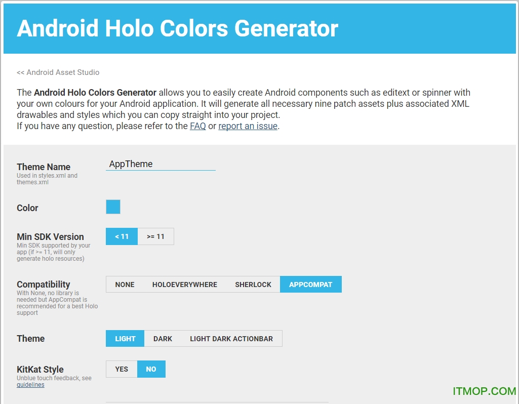 Android Holo Colors Generator(Android) ° 0