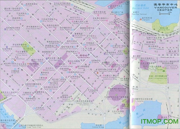 大温哥华地区中文地图图片