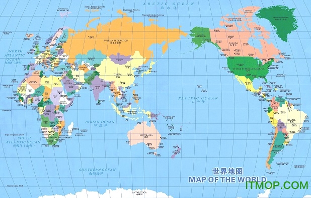 世界地图中文版高清晰版