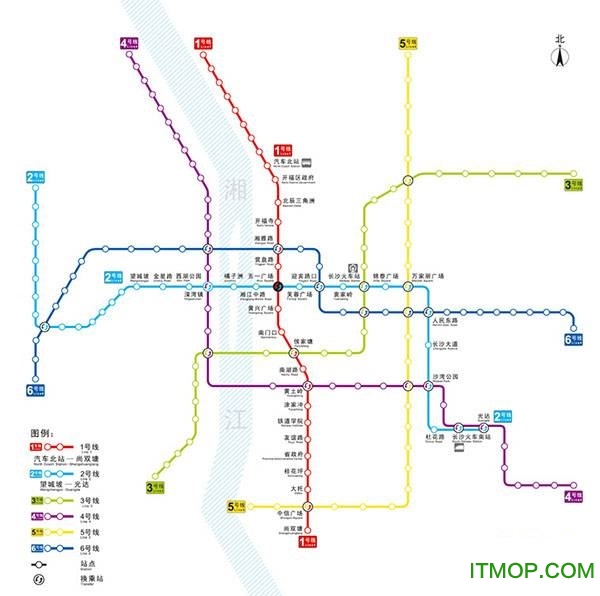 长沙地铁线路图大图