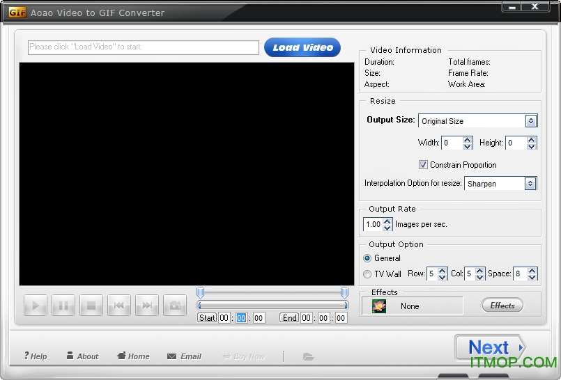 Aoao Video to GIF ConverterƵתgif v5.2 ɫ 0