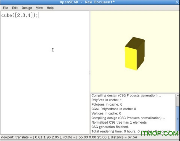 OpenSCAD(3Dģ) v2019.05 Ѱ 0