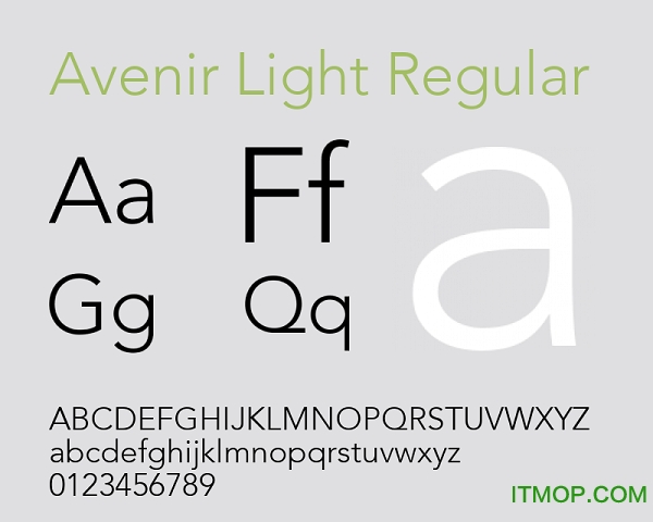 Avenir Light Regular v8.0 Ѱ1