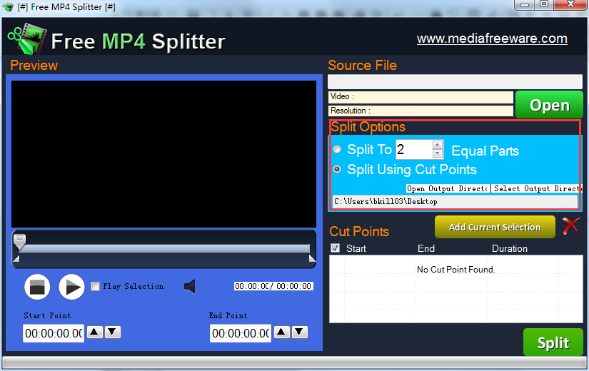 MP4分割器(Free Mp4 Splitter)