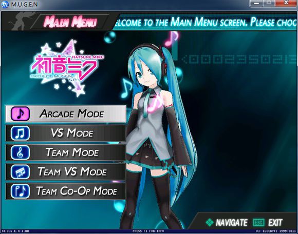mugen初音主程序 mugen初音主程序