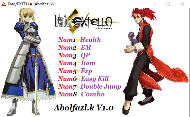 fate extella修改器 fate extella修改器