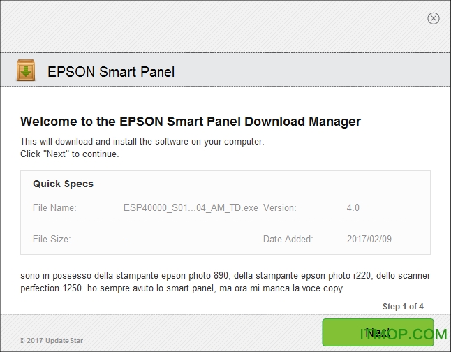 EPSON Smart Panel v4.0 İ7
