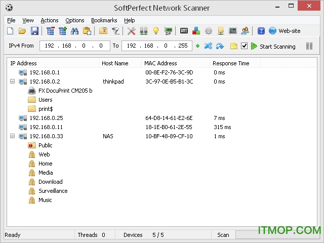 SoftPerfect Network Scanner