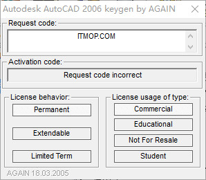 cad2006注册机