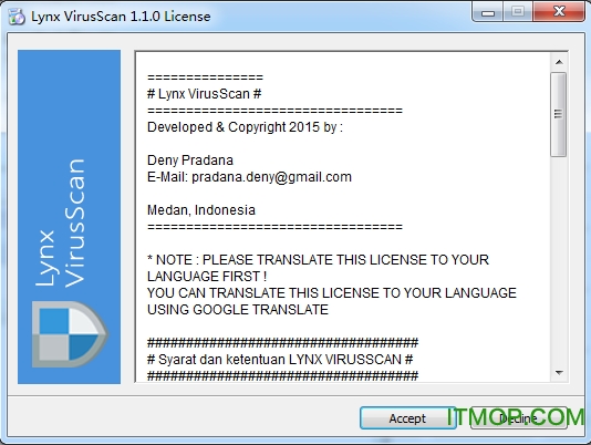 Lynx VirusScan() v1.1.0 װ 0