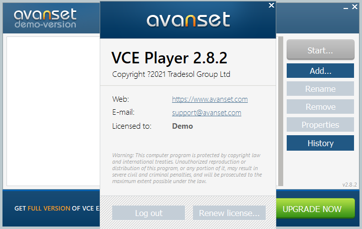 Avanset VCE Exam Simulator Proİ v2.8.2 ر 0