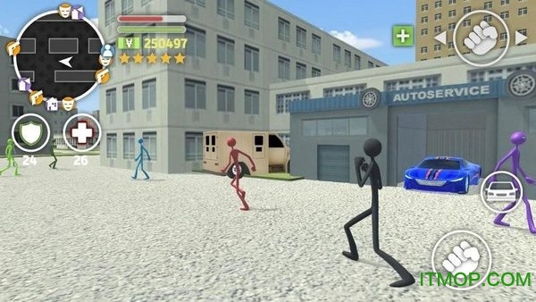 Գ(Grand Stickman Auto V) v1.05 ׿ 1