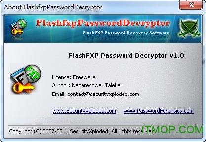 flashfxpƽ(FlashfxpPasswordDecryptor) v3.0 ٷɫ 0