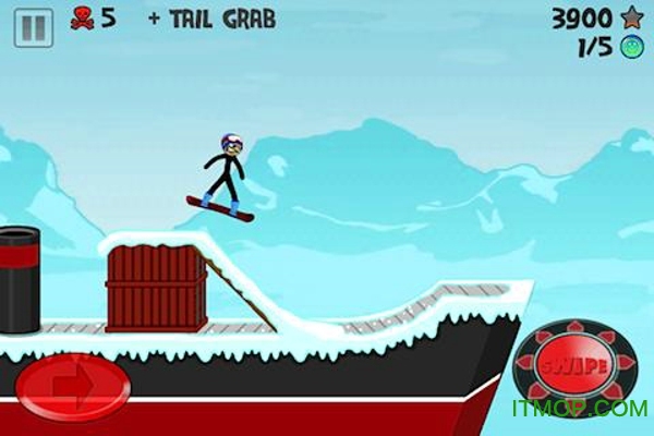 ˼޻ѩ(Stickman Snowboarder) v1.3.2 ׿ 0