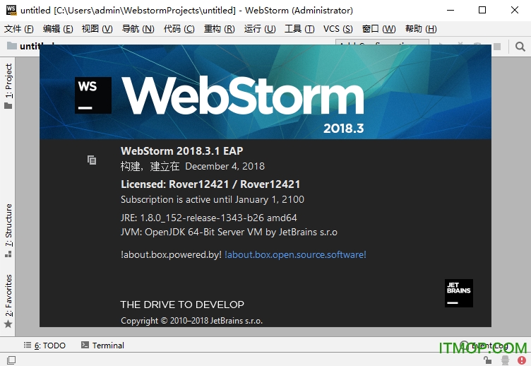 JetBrains WebStorm 2018ƽ v2018.3 ü 0