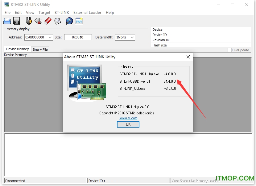 stm32 st-link utility