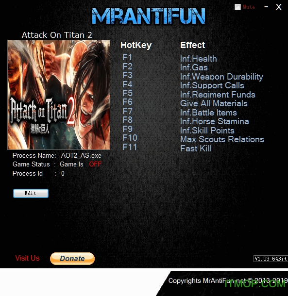 ľ2޸(Attack on Titan 2) v1.0 MrAntiFun0