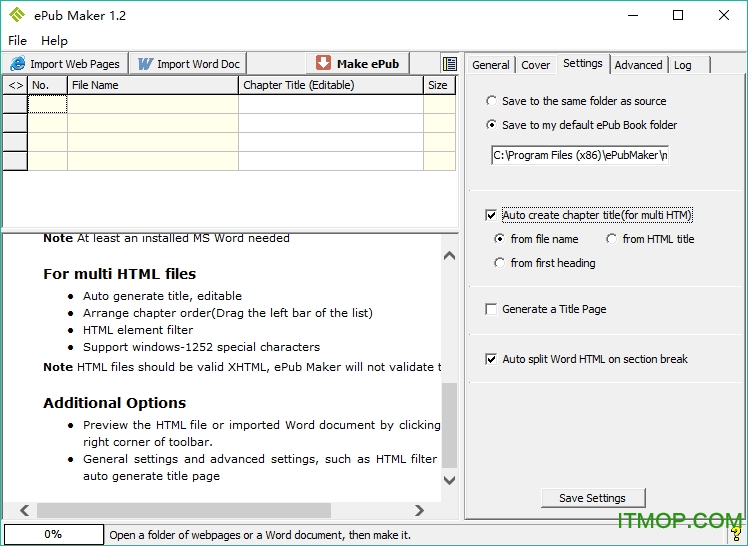 ePub Maker(epub) v1.2 ƽ 0