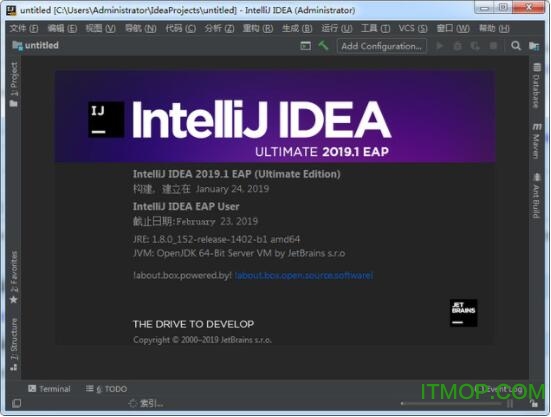 IntelliJ IDEA 2019İ v2019.1  0