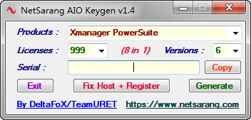 NetSarang AIO Keygen v1.6 ɫ 0