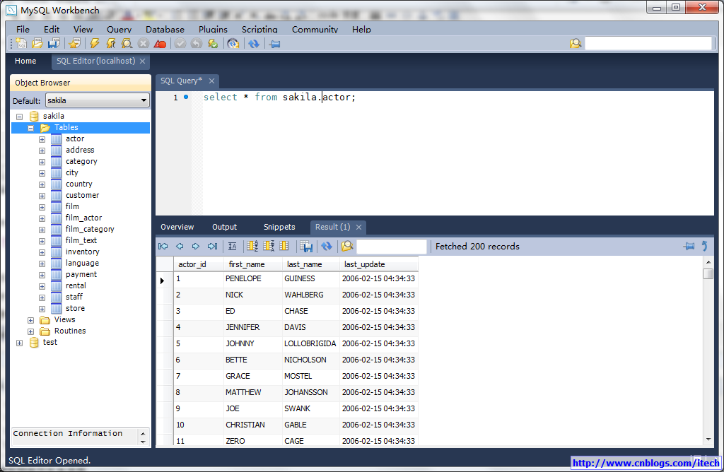 mysql workbench