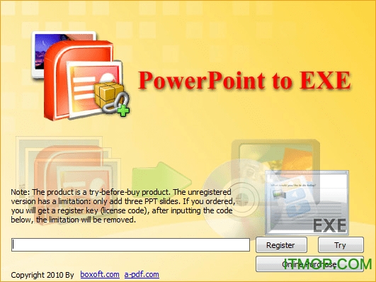 Boxoft PPT to EXEM(fi)