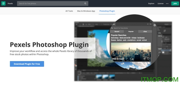 pexels Photoshop Plugin