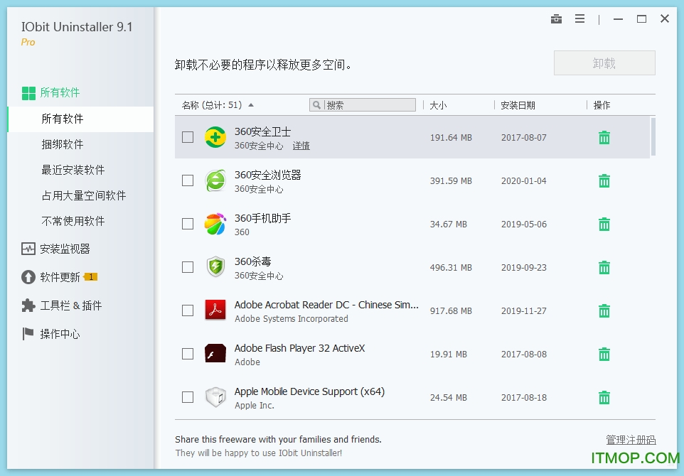 IObit Uninstaller Pro 9ƽ v9.1 ɫİ0