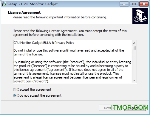 cpu monitor gadget