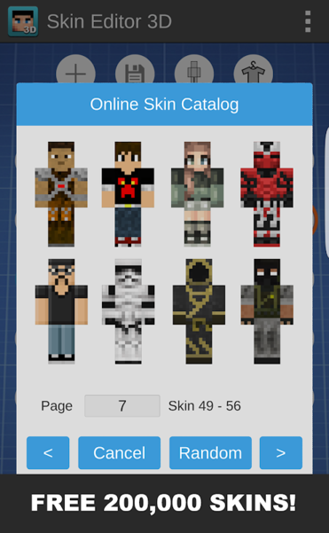 skin editor 3dİ v1.7 ׿ 1