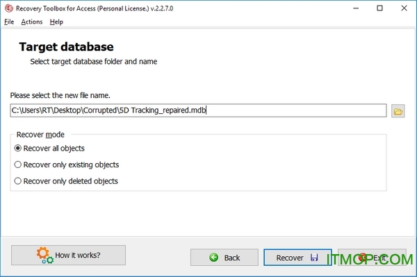 MS Accessݻָ(Recovery Toolbox for Access)