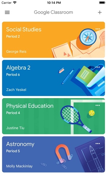 Google Classroom app