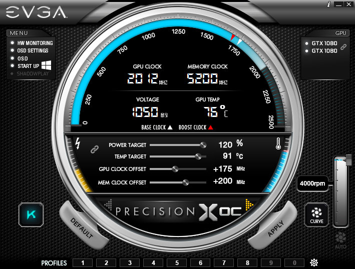 EVGA Precision XOCԿƵ v6.2.7 ٷ0