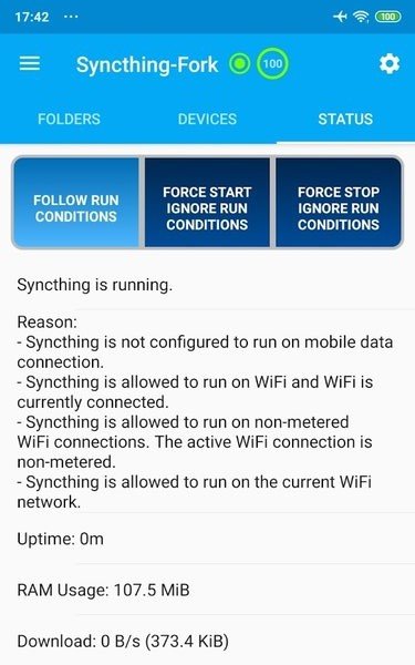 Syncthing Fork app v1.12.1.1 ׿1