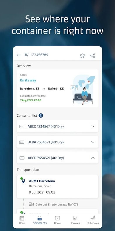 Maersk Shipment app