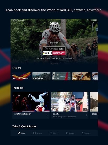 ţtvİ(red bull tv) v4.5.7.3 ׿1