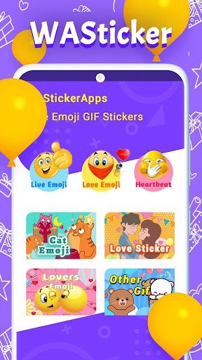 WAStickerApps Love Emoji GIFֽapp