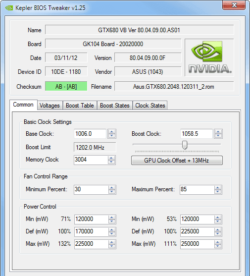 Kepler BIOS Tweakerװ