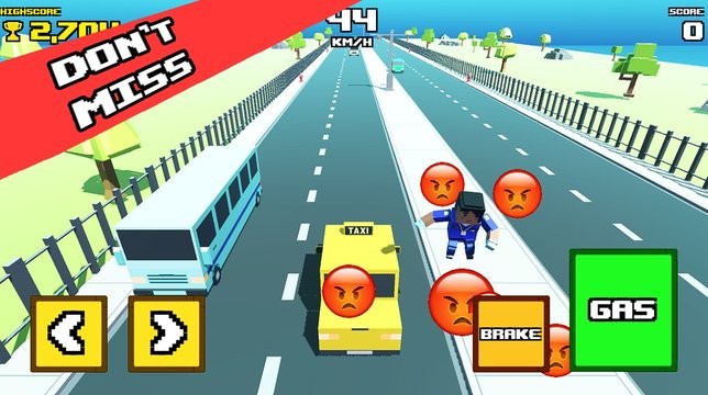 ⳵֮·crazy road taxi madness v0.6 ׿ 1