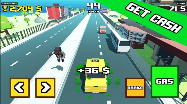 ⳵֮·crazy road taxi madness v0.6 ׿ 0