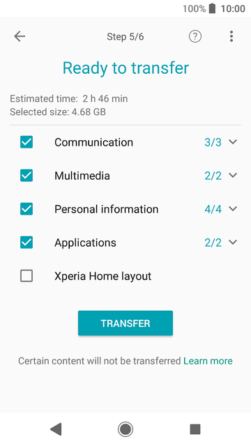 xperia transfer mobiled