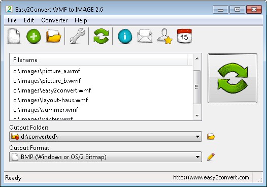 Easy2Convert WMF to IMAGE v2.6 ° 0