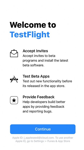 testFlight appd