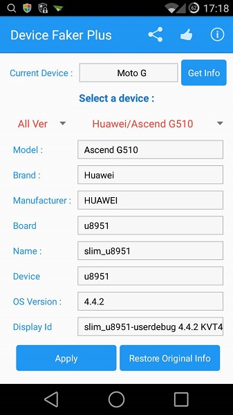 ׿豸αװdevice faker plus v1.0.0 ׿1