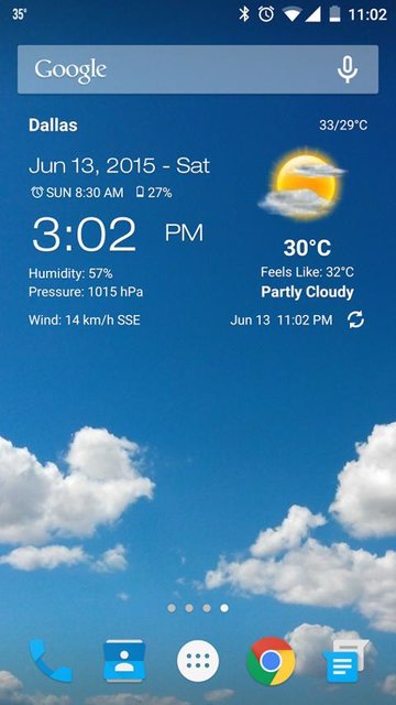 Weather Clock Widget